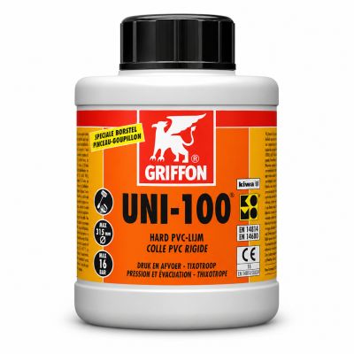 Клей для труб из ПВХ Griffon UNI-100 (500 мл)